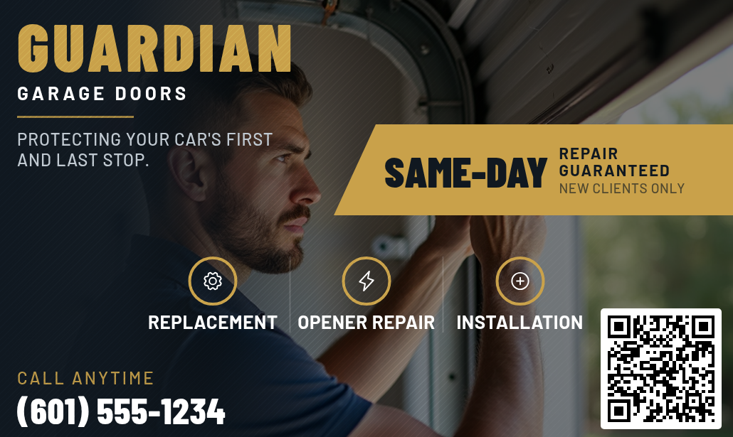 Sample Garage Door postcard ad